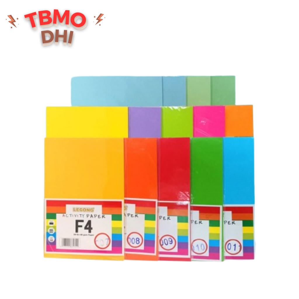 

Kertas Origami Activity F4 Folio / Kertas Lipat Warna Merk Legong / Kertas HVS Warna