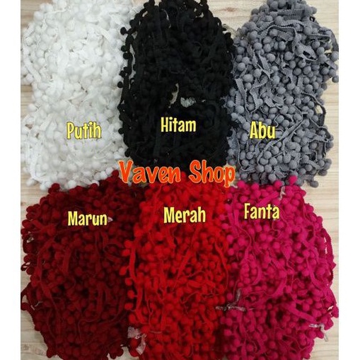 RENDA BASO  RENDA POMPOM