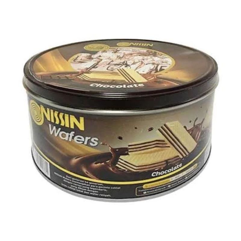 Nissin Wafer Coklat Kemasan Kaleng 200 gr