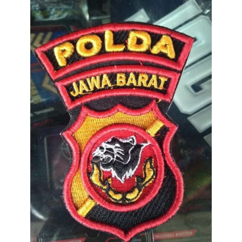 Bordiran Polda Jawa barat timbul, bordir bet POLDA JAWA BARAT