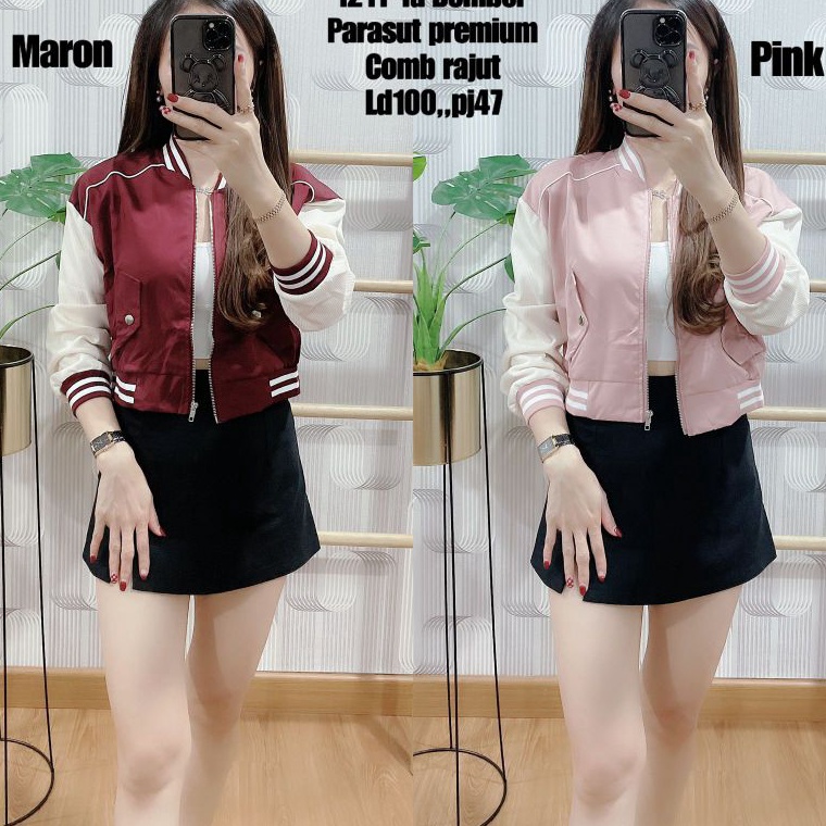 ORIGINAL 8812 JAKET BOMBER PARASUT IMPORT C LIST