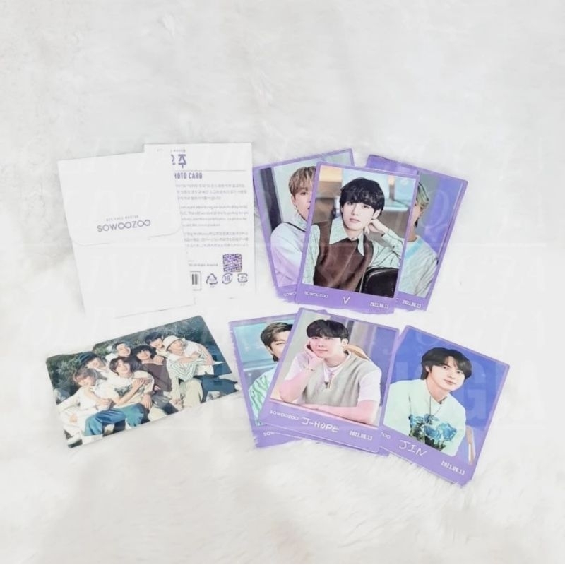 Photocard BTS Sowoozoo Hologram Putih E Mini Photocard BTS 2021 Muster Sowoozoo Hologram E Putih