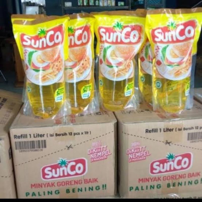 

MINYAK GORENG SUNCO 2LITER ISI 6 1DUS BELI 3 FREE 1 DUS