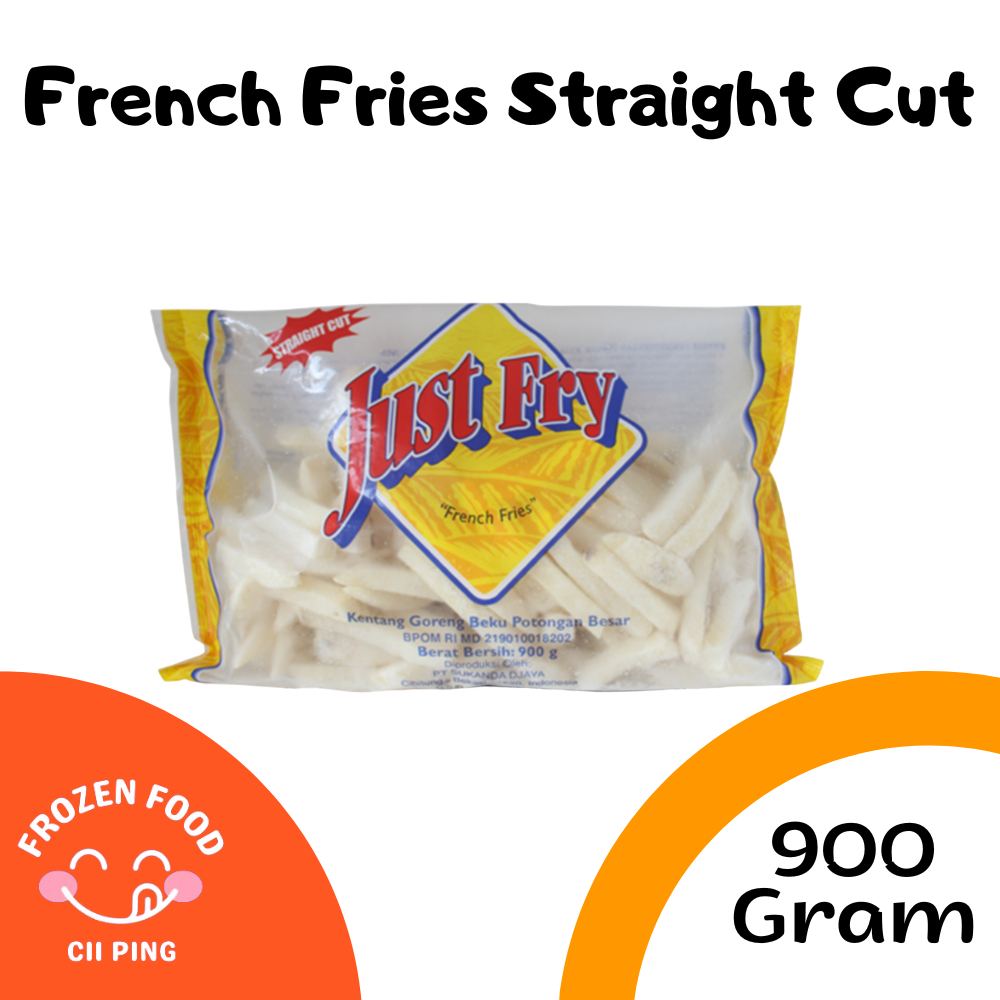 

French Fries Straight Cut 900gr / Kentang Goreng / Frozen Food