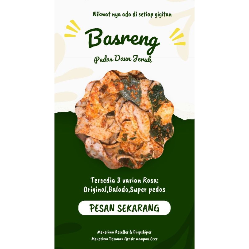 

Basreng koin Daun Jeruk