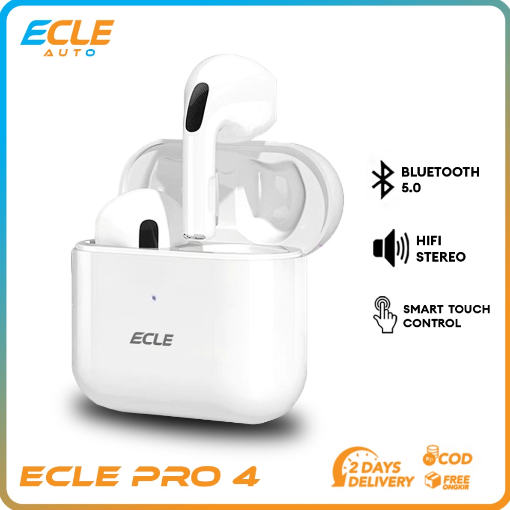 ART O34R ECLE TWS Pro 4 Earphone Waterproof Bluetooth Touch Control HiFi Stereo with Mini Style