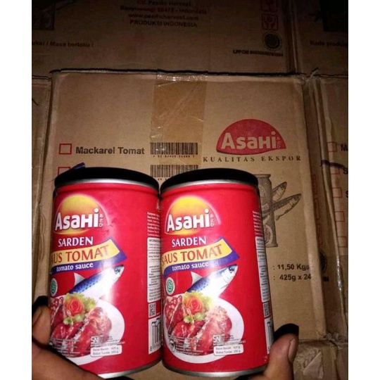 

ORIGINAL Paket 5 pcs Sarden ASAHI BILTAN155gr Saus Tomat ex 225