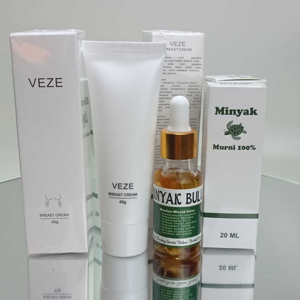 ATR BISA COD PAKET VEZE Cream + Mindyak Bulues Pembesar Pengencang payudara ampuh permanen original 