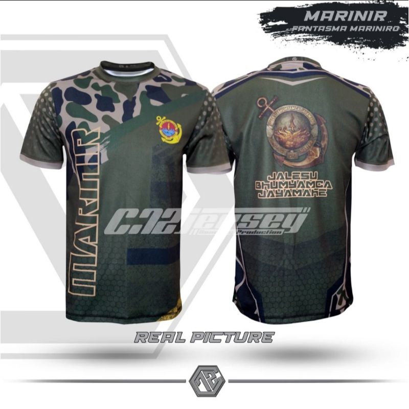 KAOS JERSEY OLAHRAGA PRIA TNI MARINIR