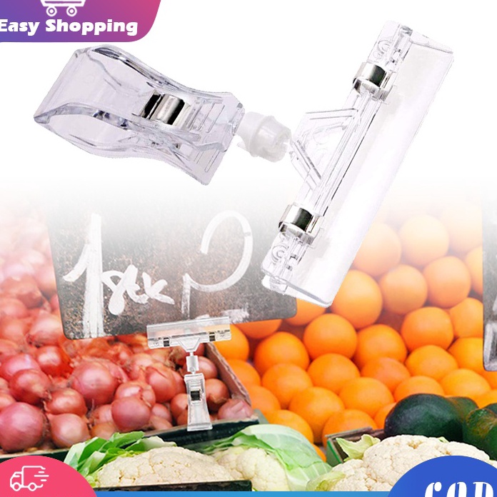 

Terlaku 5pcs Jepitan Harga TransparanPenjepit Harga Price Tag 11cm Jepitan Harga ObralPrice Tag