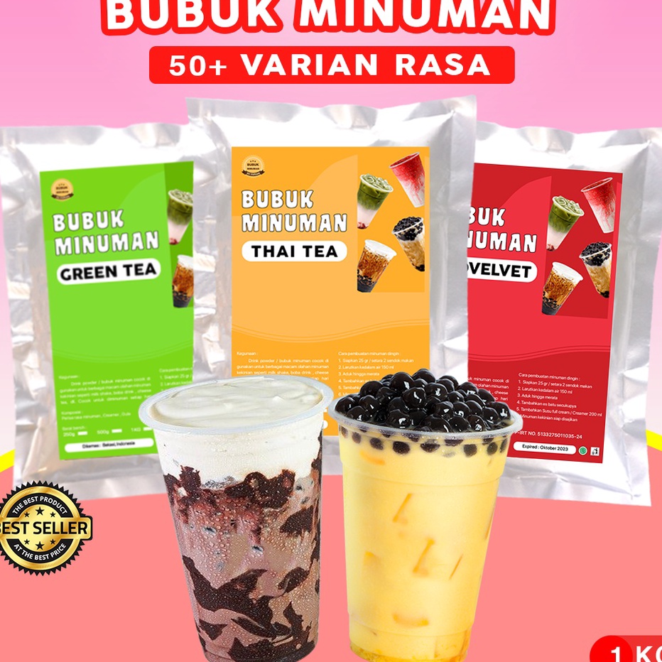 

GROSIR BUBUK MINUMAN RASA 1KG SERBUK MINUMAN RASA BUBUK MINUMAN ANEKA RASA BUBUK MINUMAN KEKINIAN