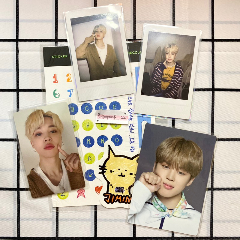 Jimin Unyel + Jimin Deco Kit Set OFFICIAL BTS PHOTOCARD