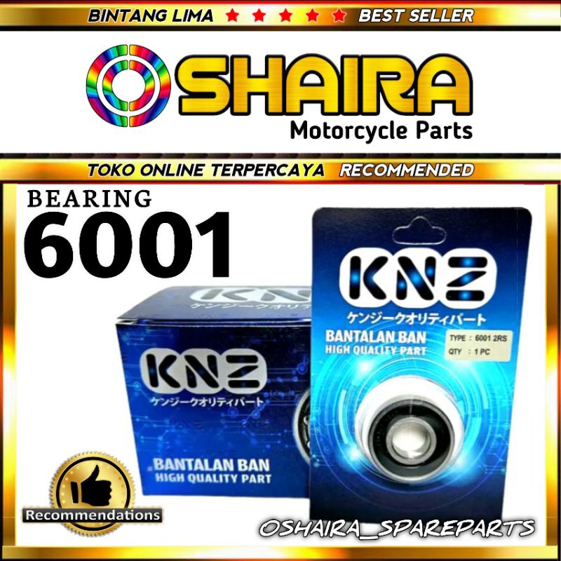 BEARING LAHER KNZ 6001 2RS PRESS/BEARING 6001/KLAHAR 6001/LAHAR 6001