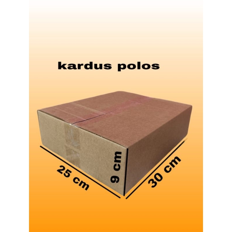 

kardus packing UK 30x25x9 kardus polos kardus besar