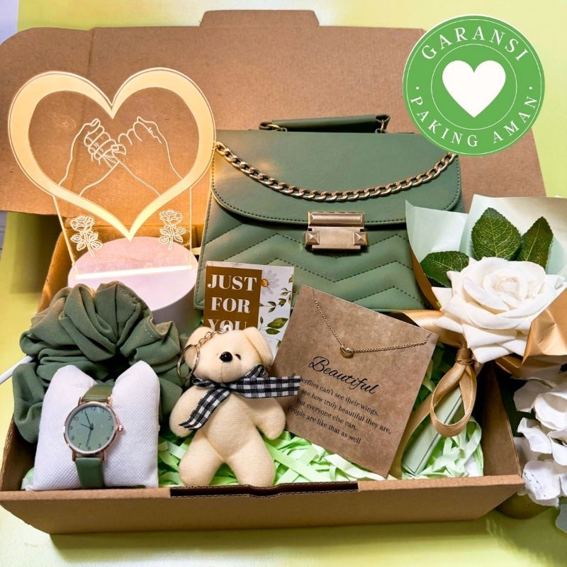 Kado Romantis Cewek / Hampers Jam Tangan / Hadiah  Anniversary Pacar ( Oskara Jam )
