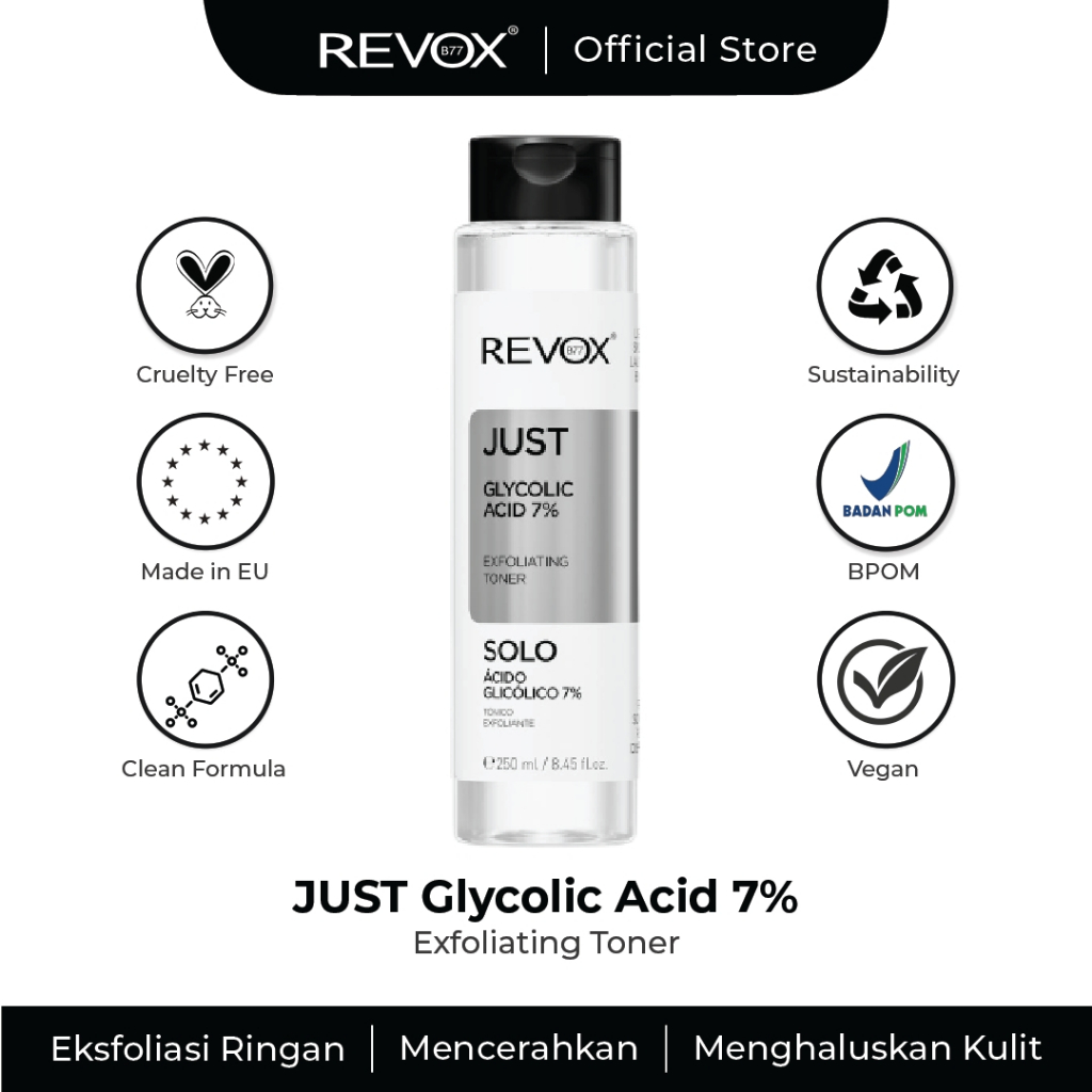 REVOX B77 JUST Glycolic Acid Tonic 250ml