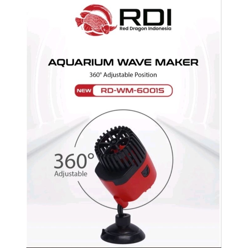 RDI RD WM 6001S AQUARIUM WAVE MAKER MESIN ARUS OMBAK AIR