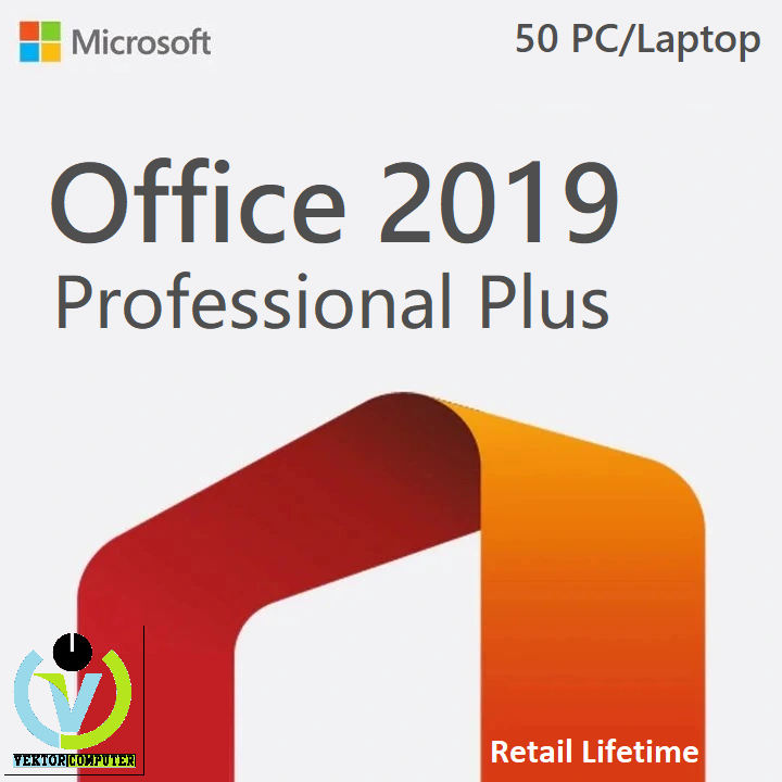 Product Key Microsoft Office 2019 Pro Plus Retail Volume for 50 PC/Laptop