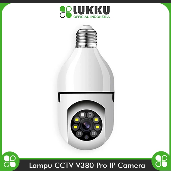 Lampu CCTV V380 Pro Bohlam Wireless IP Camera Full HD Motion Detection