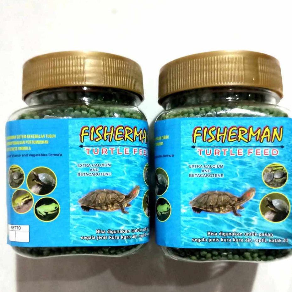 pelet kura kura reptil kadal air pakan kurabrazil 100 gram