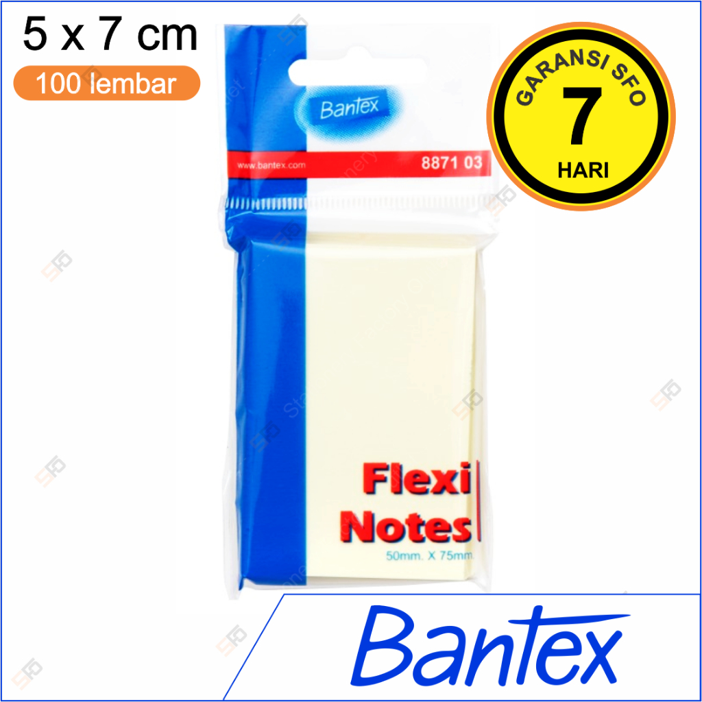 

Sticky Notes Bantex 50mm x 75mm - 8871-03 - SFO Semarang Official