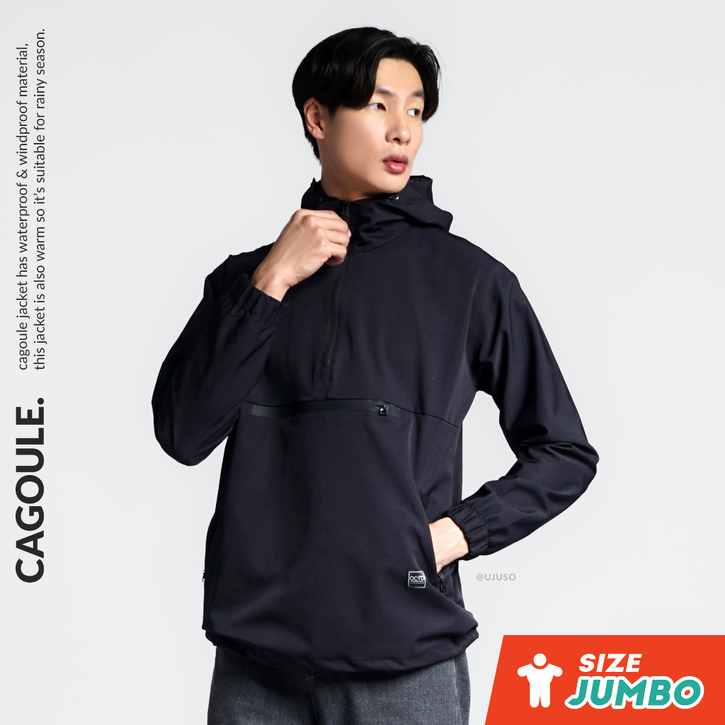 UOUT X OCYD JAKET COWOK CAGOULE TASLAN WATERPROOF 100% SIZE S - 5XL
