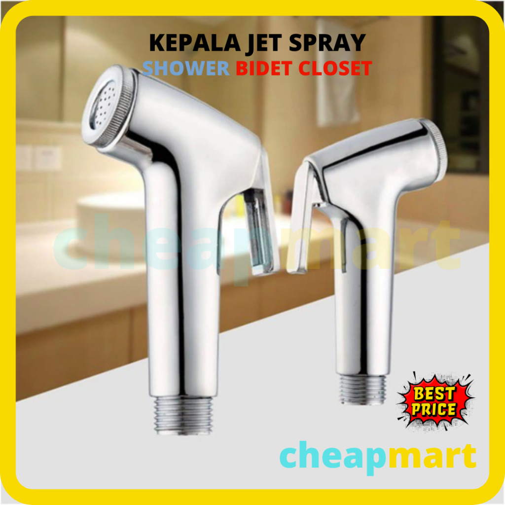 [KEPALA SAJA] Kepala Jet Spray Shower Bidet Closet Toilet Semprotan Air Closed Kloset Wc Kamar Mandi