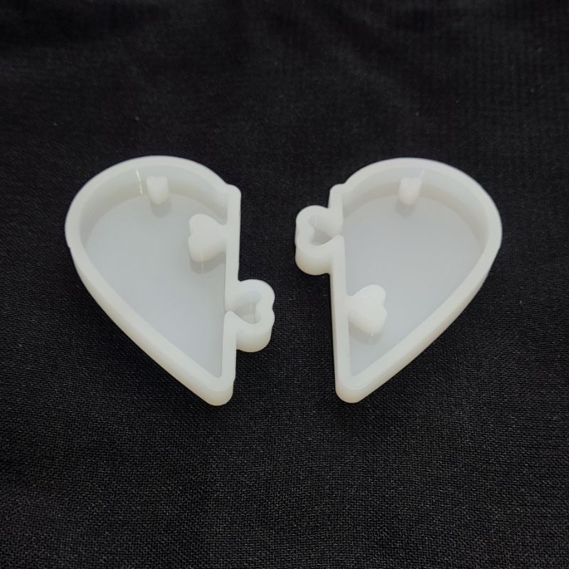 Cetakan Resin/Molding Silicone Couple Love Puzzle Kerajinan Resin