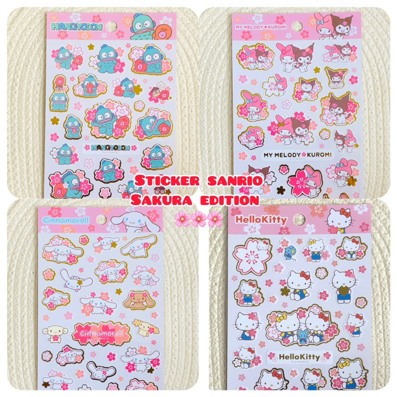 

sanrio sticker stiker stickers sakura edition original japan