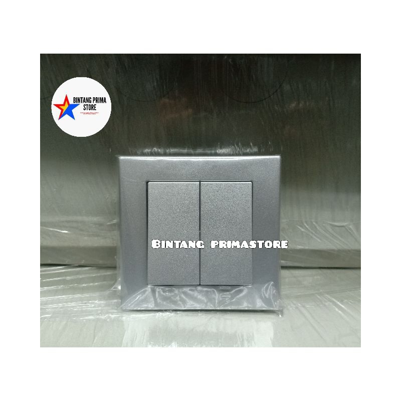 Saklar Seri Broco Plano Silver