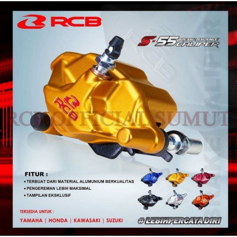BRAKE CALIPER S2/S55 BELAKANG SATRIA FU FI NEW RCB