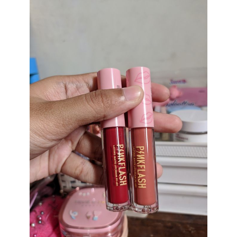 Pinkflash Matte Lipcream N06 & P03 (preloved)