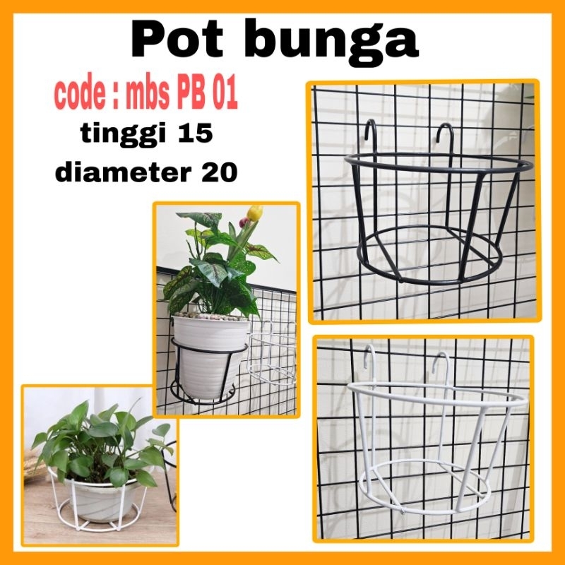 Pot bunga gantung pot bunga besi pot bunga vertikal garden
