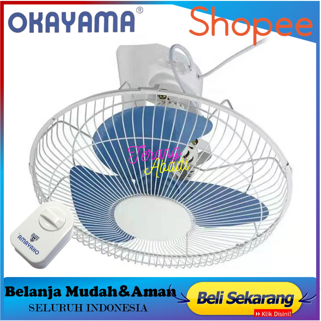 Orbit Fan Okayama - Auto Fan - Kipas Angin Plafon 16 inchi Orbit Fan- Auto Fan - Kipas Angin Plafon 