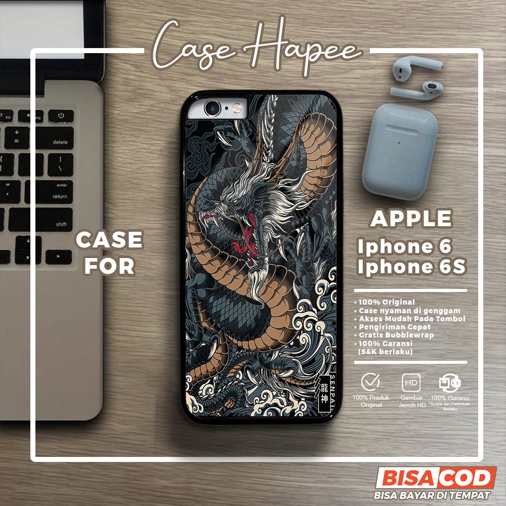 Case Iphone 6 6s Casing Iphone 6 6s [DRGN] Casehapee Case Glossy Case Aesthetic Custom Case Premium 