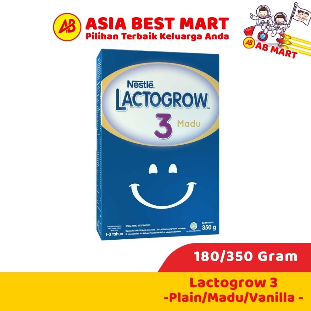 Lactogrow 3 Madu Vanila Madu 350gr 180gr Susu Pertumbuhan Anak Susu Formula Bubuk