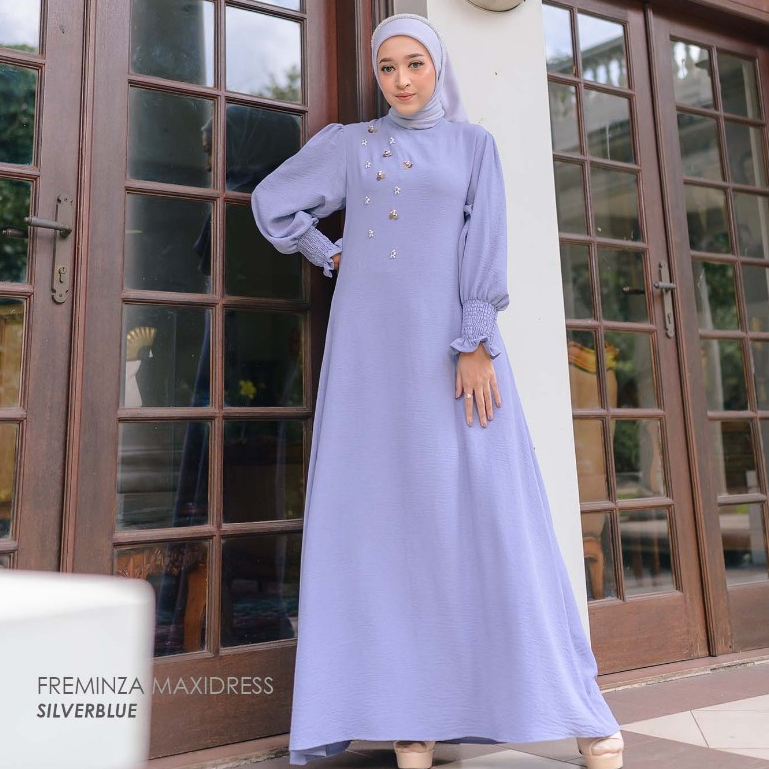 Mayoutfit Freminza Maxidress | Baju Lebaran Dress Gamis Payet Series Exclusive-7