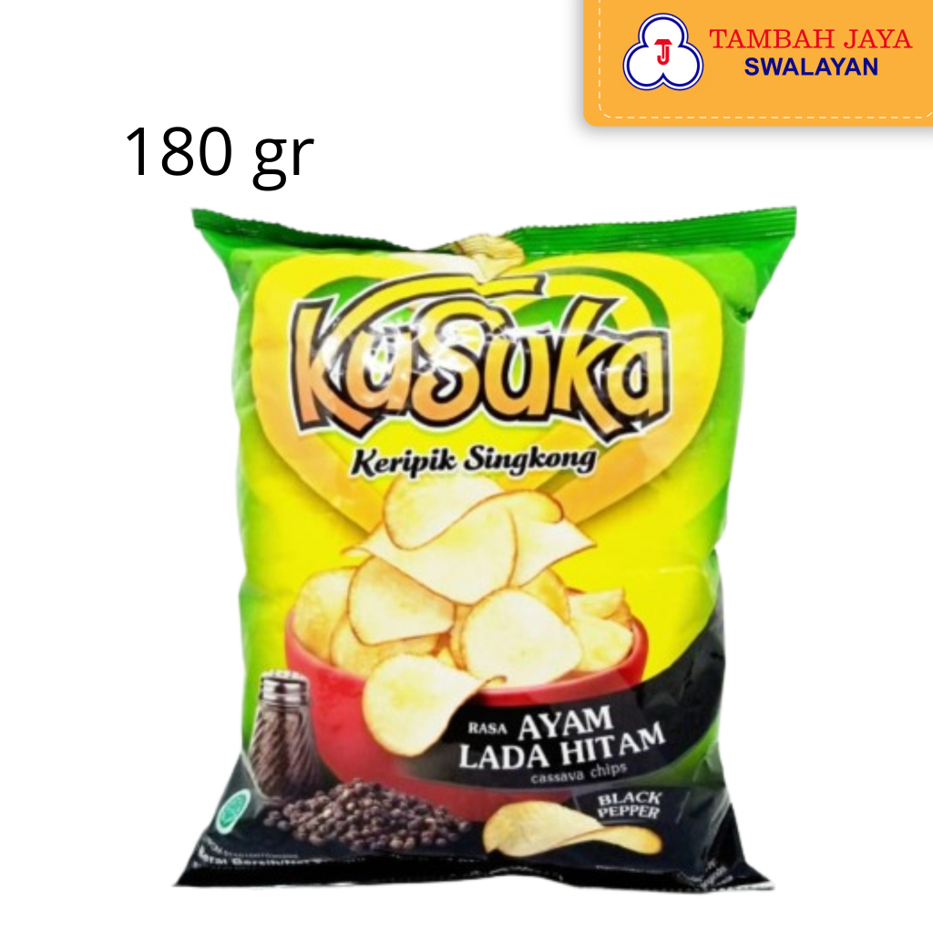 

Kusuka Keripik Singkong Rasa Ayam Lada Hitam 180gr