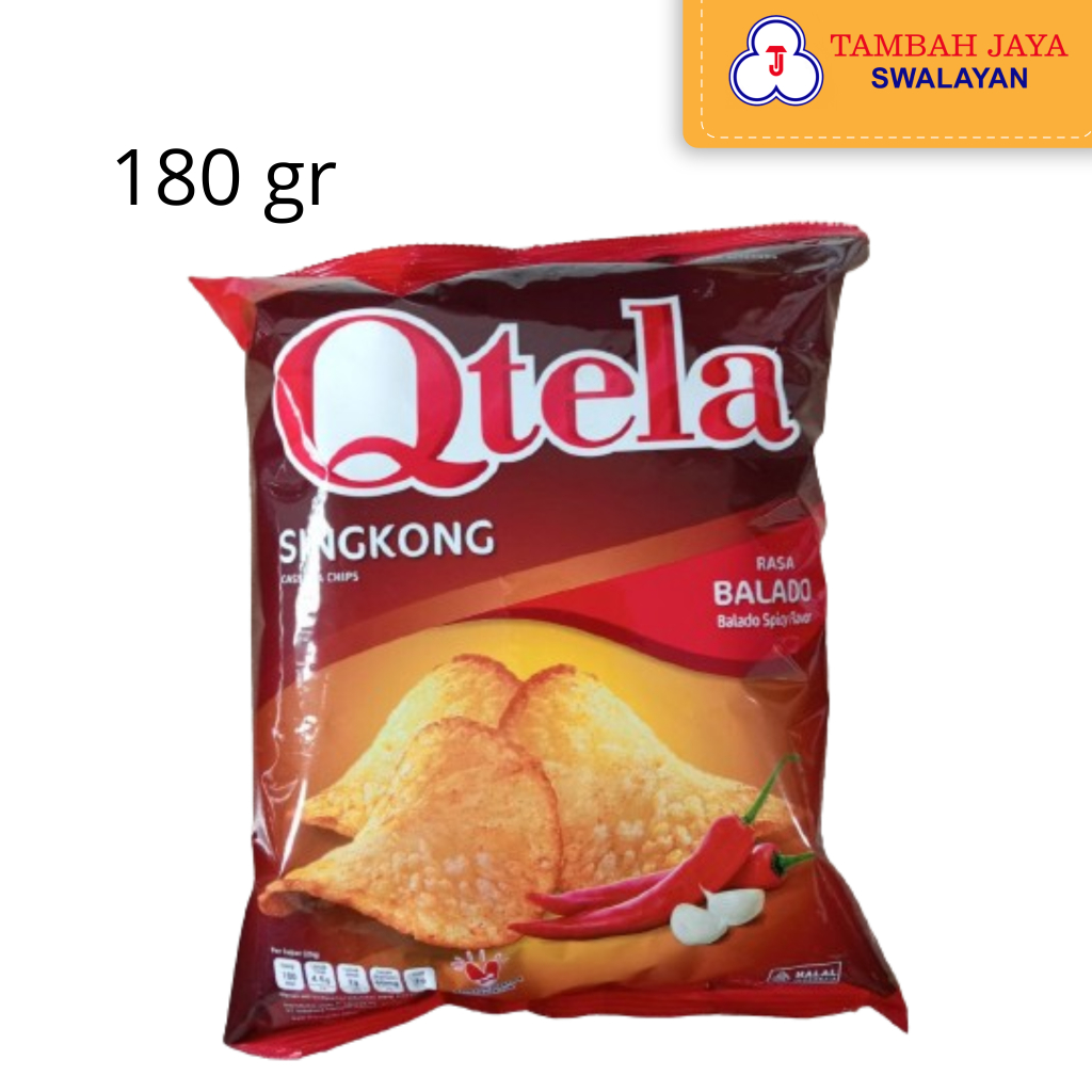 

Qtela Keripik Singkong Rasa Balado 180gr (snack)