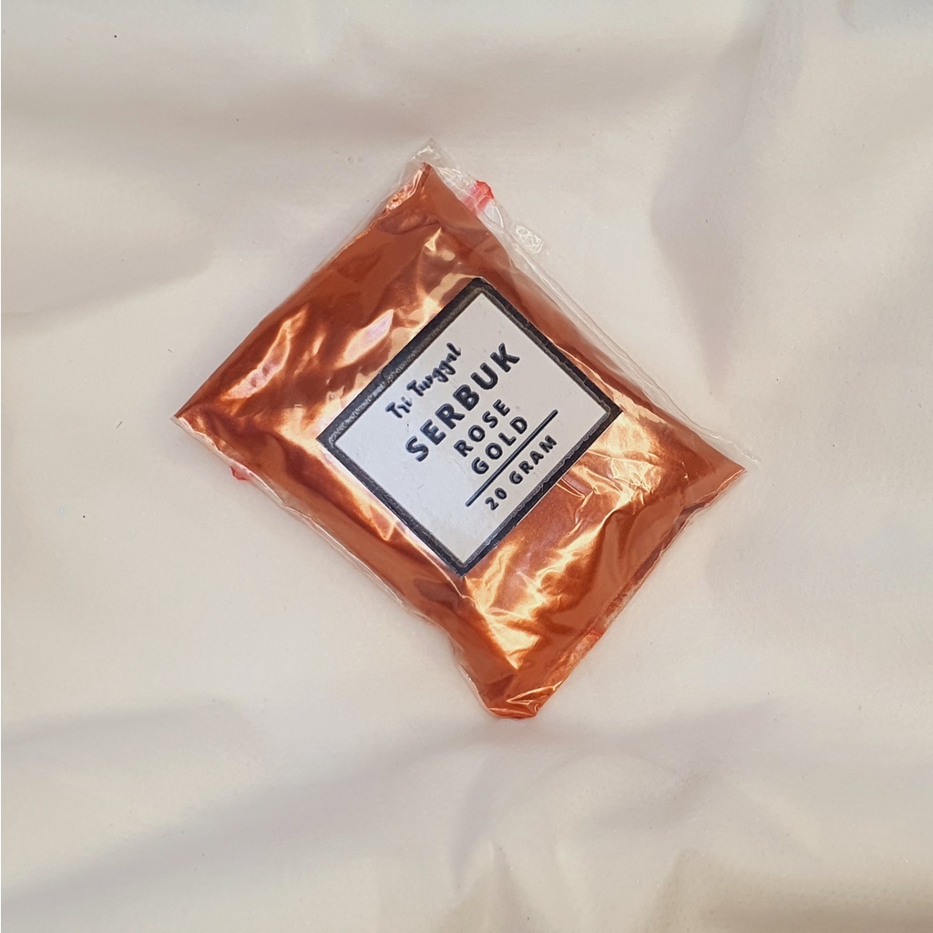 

Serbuk ROSE GOLD 20gr Glitter Halus Powder Serbuk Gliter Eceran Sablon Resin Pernak Pernik Bubuk Padat Padatan DIY Kerajinan Kesenian Art Prakarya Seni Perlengkapan Peralatan Craft Crafting Warna Warni Paint Painting Color Colorful Pentacle Malang