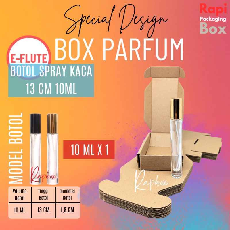 

Rapibox Box Khusus Parfum SPRAY KACA 13 CM 10 ML ISI 1 BOTOL E-Flute