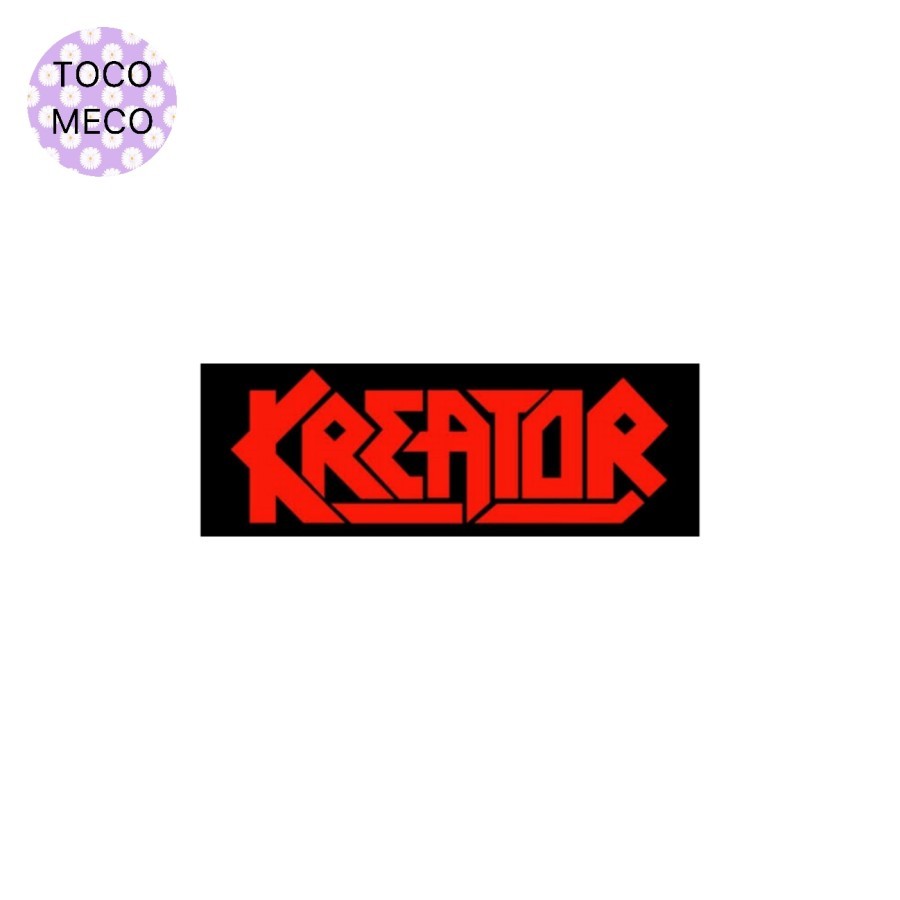 

sticker band KREATOR logo stiker thrash metal