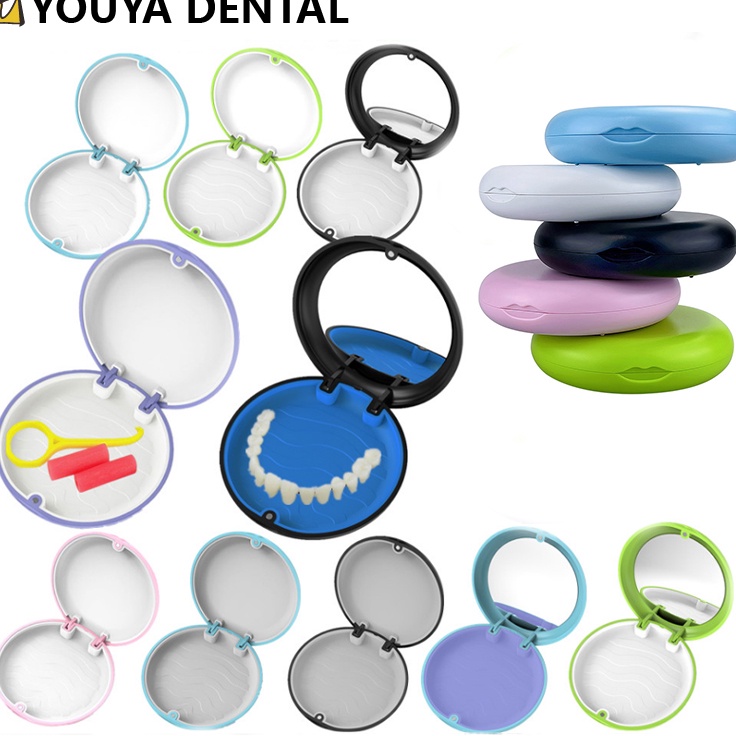 Price Kotak Penyimpanan Gigi Palsu Magnetik Retainer Case Fake Teeth Dental Denture Box Holder Conta