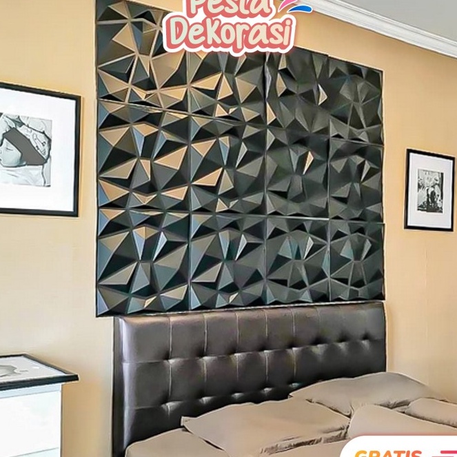 Terlaku Dekorasi  H5814 Wall Panel 3D Dinding Bahan PVC  Wallpaper Dinding 3D Dekorasi Rumah  Wall P