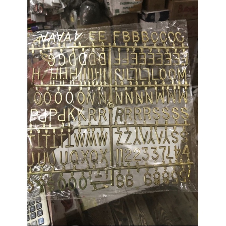 

Produk Terkini huruf tambahan letter board emas gloss 54