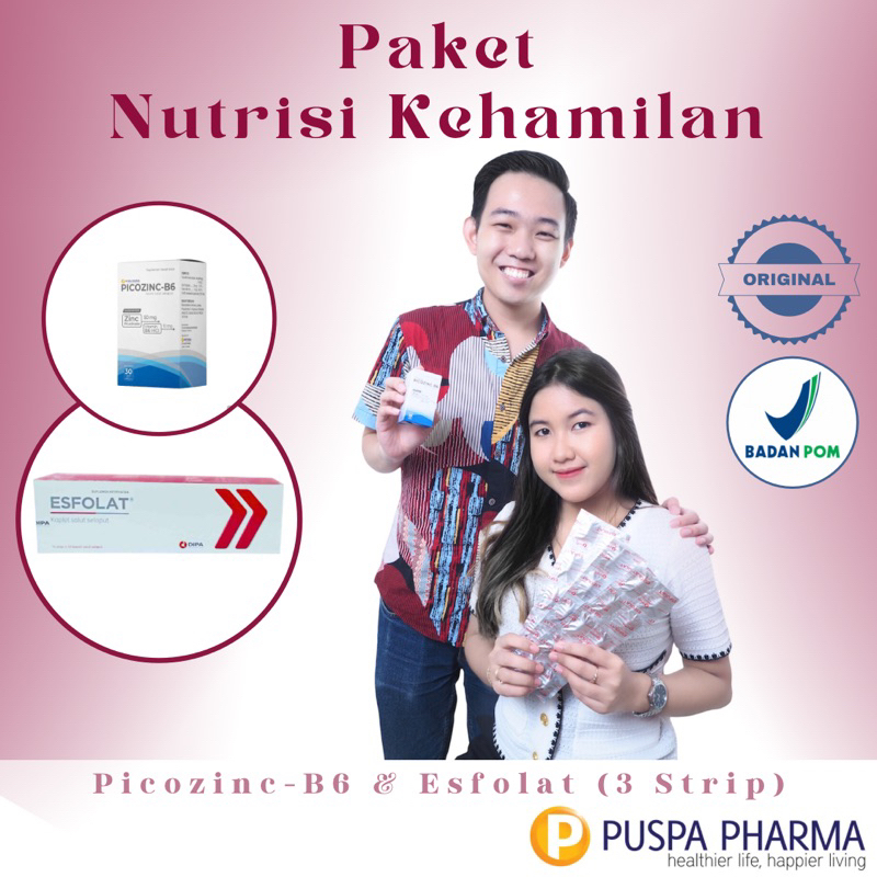 Paket Nutrisi Kehamilan - Asam Folat + Zinc + Vit B6 - Promil