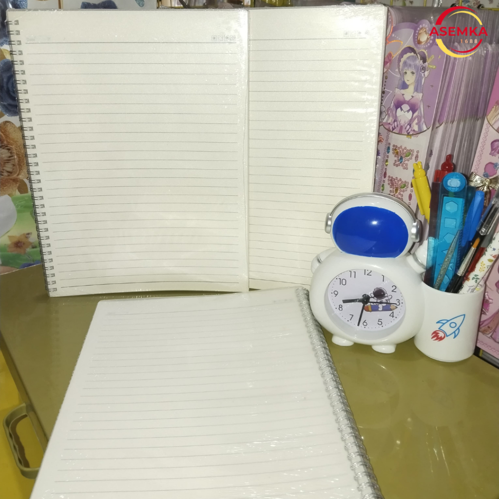

Transparent Spiral Notebook / Buku Catatan / Buku Tulis Jilid Spiral Cover Transparan B5 - Buku Catatan B5 10pcs