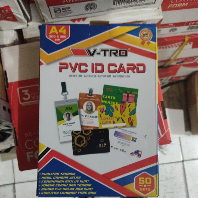 

Terkini pvc id card isi 5 lembar untuk 5 kartu vtro 57