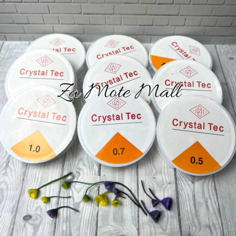 Benang Manik Manik Crystal tec Benang,Tali Elastis 0,6-1,0-0,5-0,7 Bahan Kerajinan Diy
