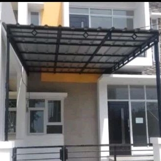 kanopi atap spandek besi holo